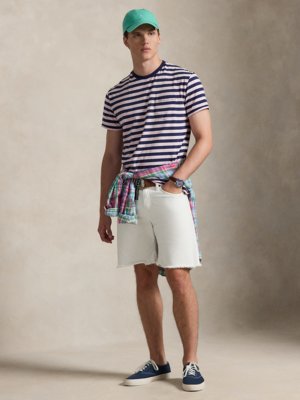 Softes T-Shirt aus Baumwolle mit Ringelstreifen, Classic Fit