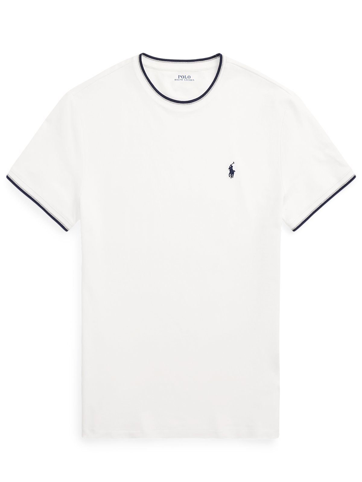 Polo Ralph Lauren T-Shirt in Piqué-Qualität mit Stretch und Logo-Stickerei, Classic Fit in L