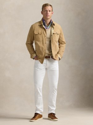 Leichte Ziegenvelourslederjacke mit Wendefunktion