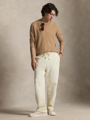 Joggpants aus Baumwolle mit kleiner Pony-Stickerei