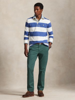 Chino Bedford mit Stretchanteil, Straight Fit
