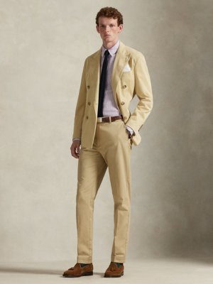 Leinenhemd mit Streifenmuster, Custom Fit