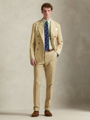Leinenhemd mit Streifenmuster, Custom Fit