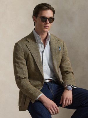 Oxfordhemd mit feinem Streifenmuster, Custom Fit