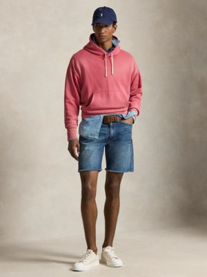Vintage Denim-Shorts mit Fransenabschluss, Classic Fit