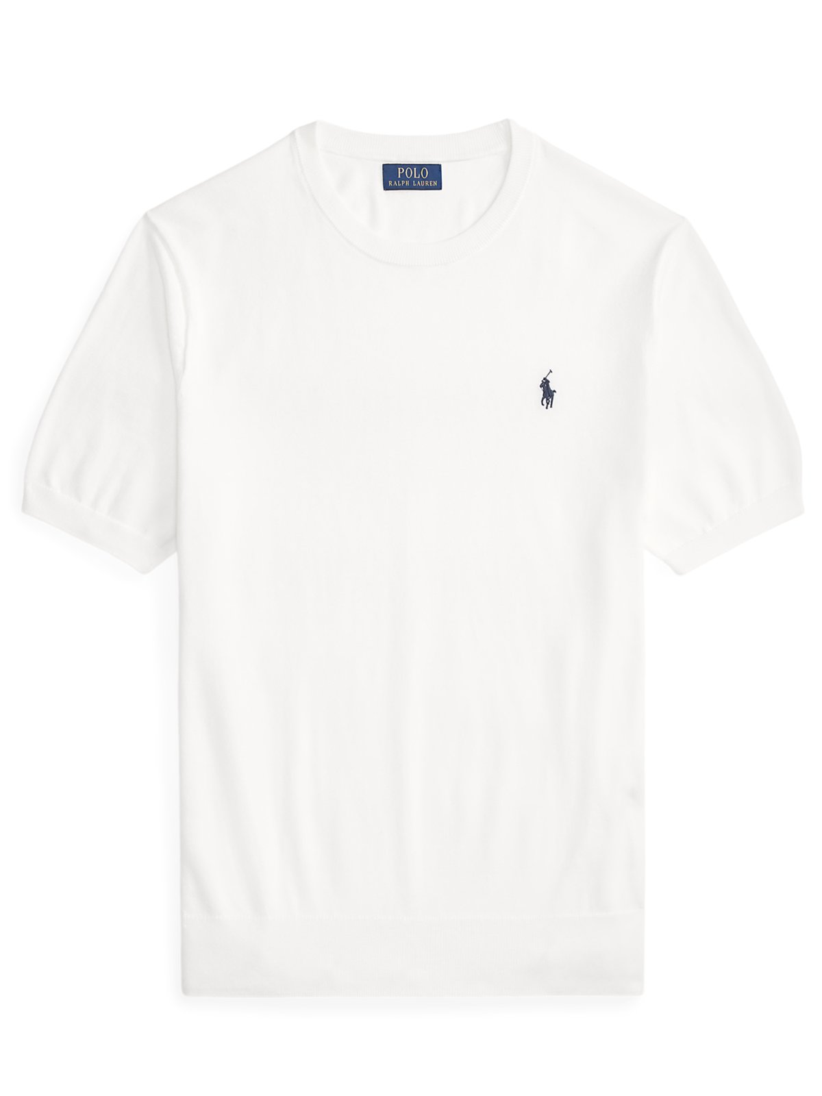 Polo Ralph Lauren Strickshirt aus Baumwolle mit Logo-Aufnäher in XXL