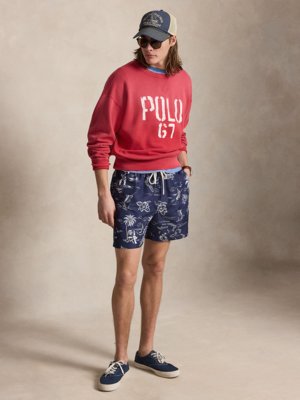 Badeshorts mit Polo Bear und Karibik-Motiven
