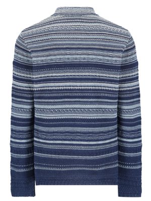 Strickjacke aus Baumwolle in Janker-Optik