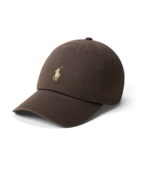 Cap aus Baumwoll-Twill mit Pony-Stickerei 