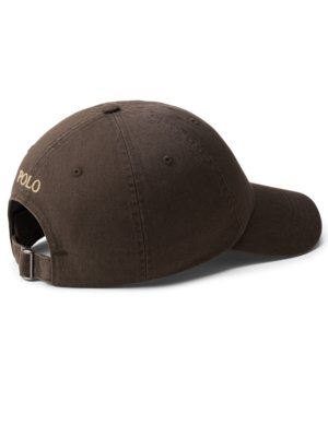 Cap aus Baumwoll-Twill mit Pony-Stickerei 
