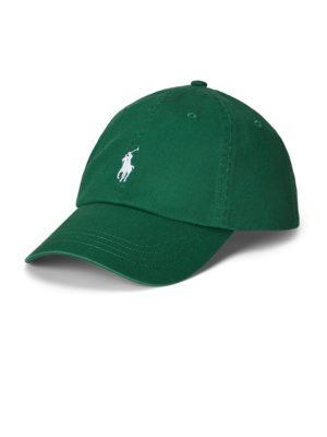 Cap aus Baumwoll-Twill mit Pony-Stickerei 