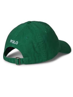 Cap aus Baumwoll-Twill mit Pony-Stickerei 