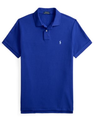 Piqué-Poloshirt mit Logo-Stickerei, Custom Slim Fit