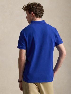 Piqué-Poloshirt mit Logo-Stickerei, Custom Slim Fit