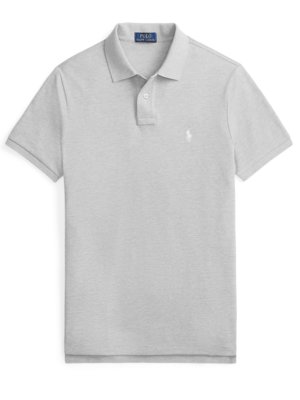 Piqué-Poloshirt mit Logo-Stickerei, Custom Slim Fit
