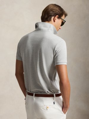 Piqué-Poloshirt mit Logo-Stickerei, Custom Slim Fit