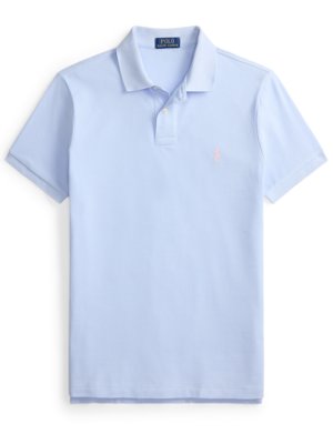 Piqué-Poloshirt mit Logo-Stickerei, Custom Slim Fit