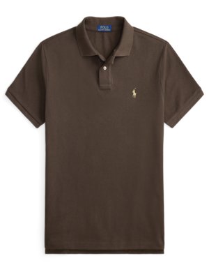 Piqué-Poloshirt mit Logo-Stickerei, Custom Slim Fit