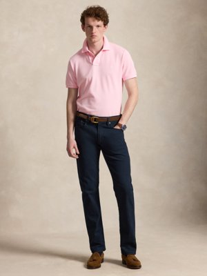 Piqué-Poloshirt aus Baumwolle mit Logo-Stickerei, Slim Fit