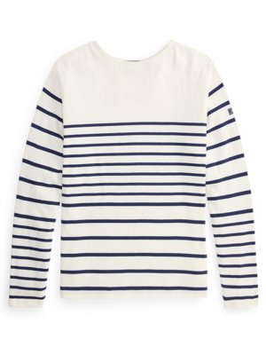 Strick-Longsleeve mit Ringelmuster, Relaxed Fit