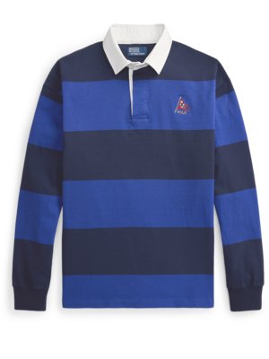 Rugbyshirt aus Baumwolle mit Logo-Stickerei, The Big Fit