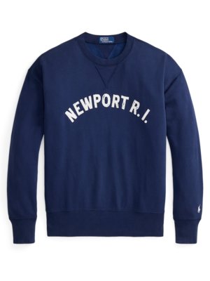 Sweatshirt aus einem Baumwoll-Mix mit Label-Schriftzug