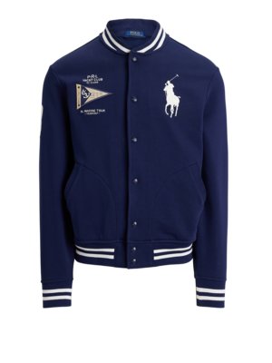 Sweatjacke mit Logo-Stickereien