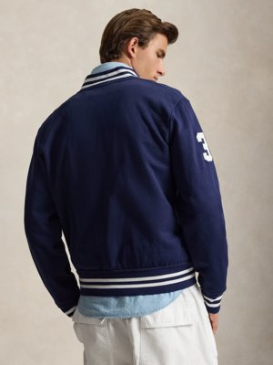 Sweatjacke mit Logo-Stickereien