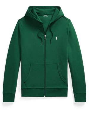Sweatjacke mit Kapuze und Logo-Stickerei