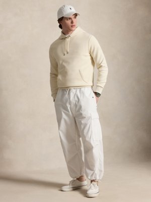 Leichter Hoodie in Sweat-Qualität mit Logo-Aufnäher