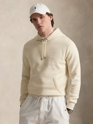 Leichter Hoodie in Sweat-Qualität mit Logo-Aufnäher
