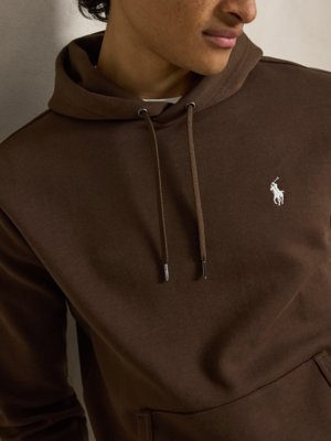 Leichter Hoodie in Sweat-Qualität mit Logo-Aufnäher