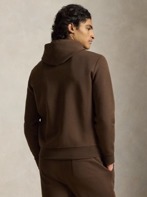 Leichter Hoodie in Sweat-Qualität mit Logo-Aufnäher