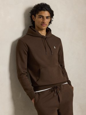 Leichter Hoodie in Sweat-Qualität mit Logo-Aufnäher