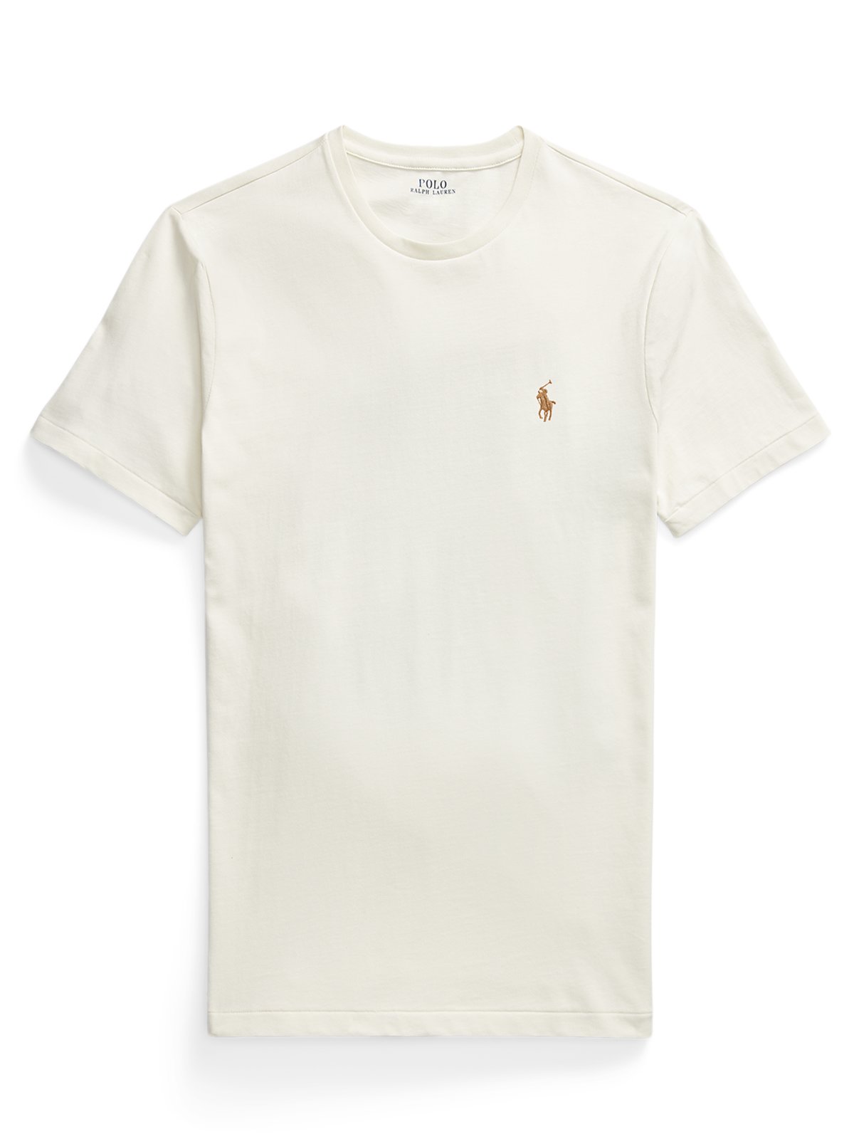 Polo Ralph Lauren Leichtes T-Shirt aus Baumwolle mit Logo-Stickerei, Custom Slim Fit in L