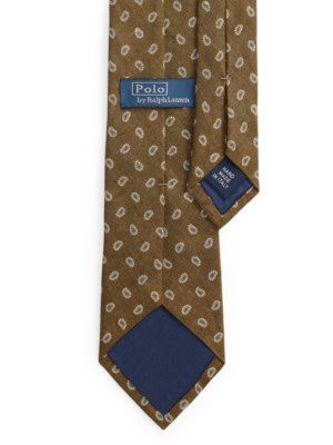 Leichte Krawatte aus Leinen mit Paisley-Muster