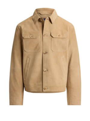 Overshirt aus weichem Wildleder mit zwei Brusttaschen
