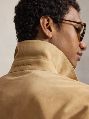 Overshirt aus weichem Wildleder mit zwei Brusttaschen