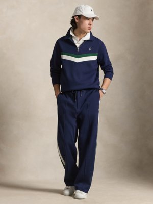 Sweatpants aus einem strukturierten Baumwoll-Mix