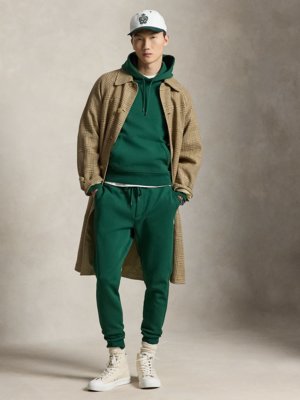 Sweatpants aus einem Baumwoll-Mix mit Logo-Stickerei