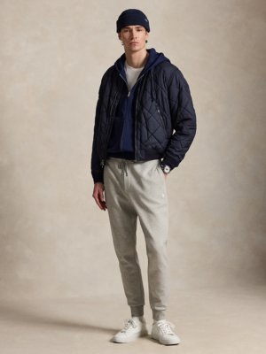 Sweatpants aus einem Baumwoll-Mix mit Logo-Stickerei