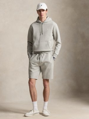 Sweatshorts aus einem Baumwoll-Mix mit Logo-Stickerei