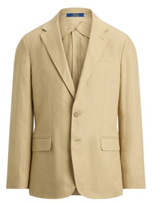 Ungefüttertes Sakko aus einem leichten Leinen-Mix, Slim Fit