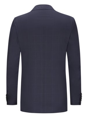 Anzug aus Schurwolle mit Glencheck-Muster, Slim Fit