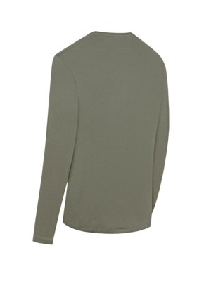 Homewear-Longsleeve mit Rundhalsausschnitt