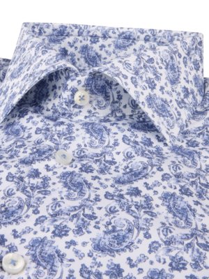 Hemd aus Twofold Super Cotton mit Paisley-Print, Regular Fit