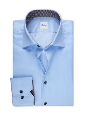 Hemd aus Twofold Super Cotton mit feinem Streifen, Regular Fit