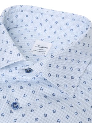 Gemustertes Hemd aus Twofold Super Cotton mit extralangem Arm, Slimline