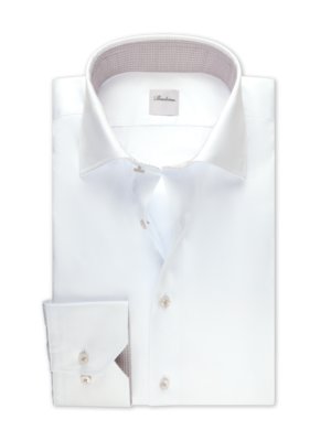 Hemd aus Twofold Super Cotton mit Ausputz, Slimline