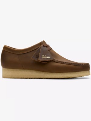 Wallabee Schnürer aus gewachstem Wildleder
